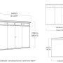 Casetta da giardino in plastica Keter Pent sp. 20 mm marrone chiaro 7,4 m²_3