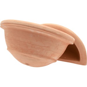 t.b.t. in terracotta, dimezzato, per fioriere creative.