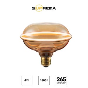 Lampada LED decorativa E7 eclipse Prismalux 265 lm ambrata