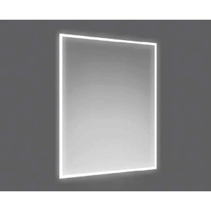 Specchio da parete rettangolare t.b.t. con illuminazione LED.