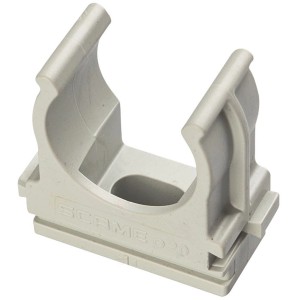 Clip grigia per tubi, adatta per la categoria Giunti per tubi.