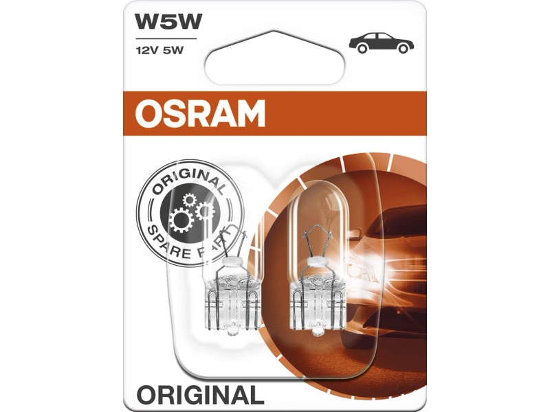 Lampadina auto Osram bulbo schiacciato W5W 12 V