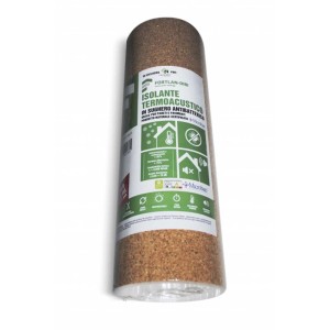 Rotolo di isolante in sughero t.b.t. per l'isolamento della facciata.