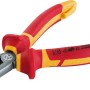 LUX pinza spelafili 160 mm con manici rosso-gialli, pinza per installazione elettrica.