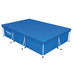 Set piscina Frame Bestway blu con copertura.