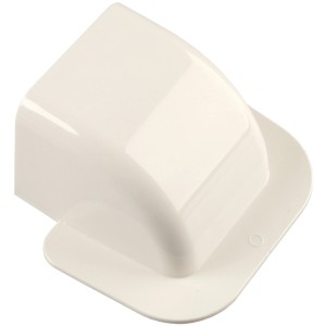 t.b.t. per cavi per locali umidi, copertura angolare bianca.