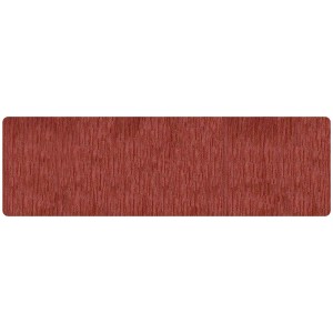 Tappeto da cucina t.b.t. rosso con texture fine.