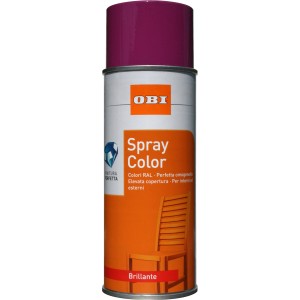 OBI Spray Color vernice spray colorata, colore viola. Per dipingere e decorare interni ed esterni.