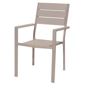 Sedia da giardino t.b.t. color tortora. Comoda seduta per esterni.