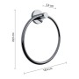 t.b.t. Porta asciugamani cromato, accessorio per doccia.