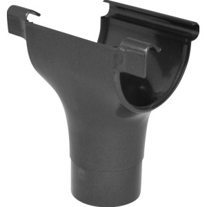 Raccordo per grondaia Marley RG 100/75, antracite-metallizzato, per grondaie in plastica.