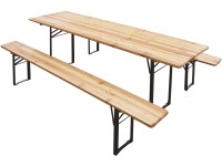 2 Panchine Pieghevoli GOVITA - Portatili, Per Esterno, Resistenza Fino A 300kg - Ideali Per Feste E Giardino - Foto 8