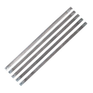 Set di 5 lame per seghetto a perno LUX in metallo, 150 mm, per seghe e lime a mano.