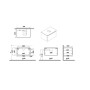 Mobile bagno base lavabo sospeso 1 cassetto Integra Round 80 cm matt green_2