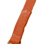 Cinghia di ancoraggio arancione LUX con ganci a doppia punta, larghezza 50 mm e lunghezza 8 m.