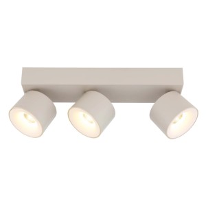 Faretto LED 3 luci Globo Rae 330x72 mm sabbia satinato