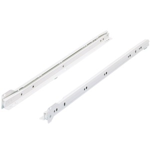 Guide a rulli Hettich, 500mm, bianco, per cassetti fino a 20kg.