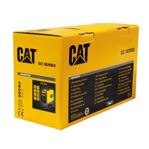 Scatola gialla di una saldatrice inverter CAT (Saldatrice) serie DZ.