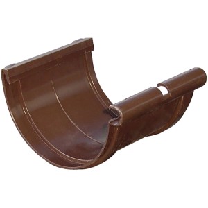 Grondaia in plastica marrone t.b.t. per lo scarico dell'acqua piovana.