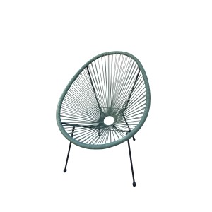 Sedia da giardino t.b.t. verde dal design moderno per ore di relax all'aperto.