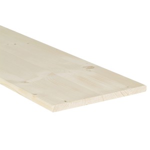 Asse di legno chiaro non trattato per costruzioni interne. Categoria: Ripiani in legno.