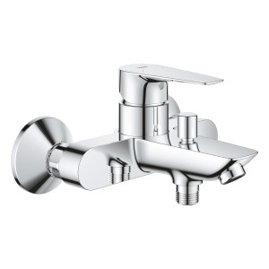 Miscelatore per vasca Grohe QuickFix Start Edge per montaggio a parete, finitura cromata.