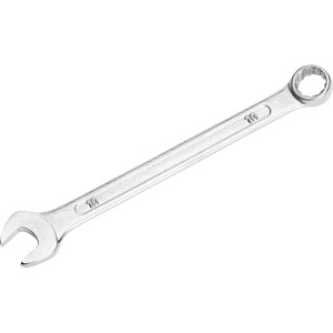 Chiave combinata, 10 mm, cromata, per viti e bulloni.