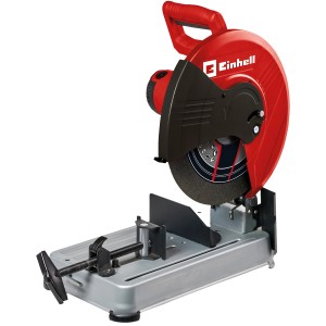 Einhell TC-MC 355/1 troncatrice per metalli: Sega rossa con disco da taglio e base argentata.