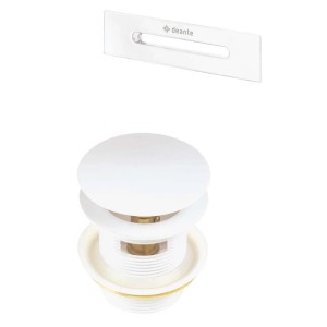 Kit per vasca piletta e tappo troppopieno vasca bianco