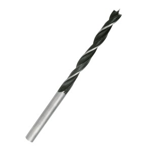 Punta per legno LUX 8 mm in acciaio al cromo vanadio con punta di centraggio per fori precisi.