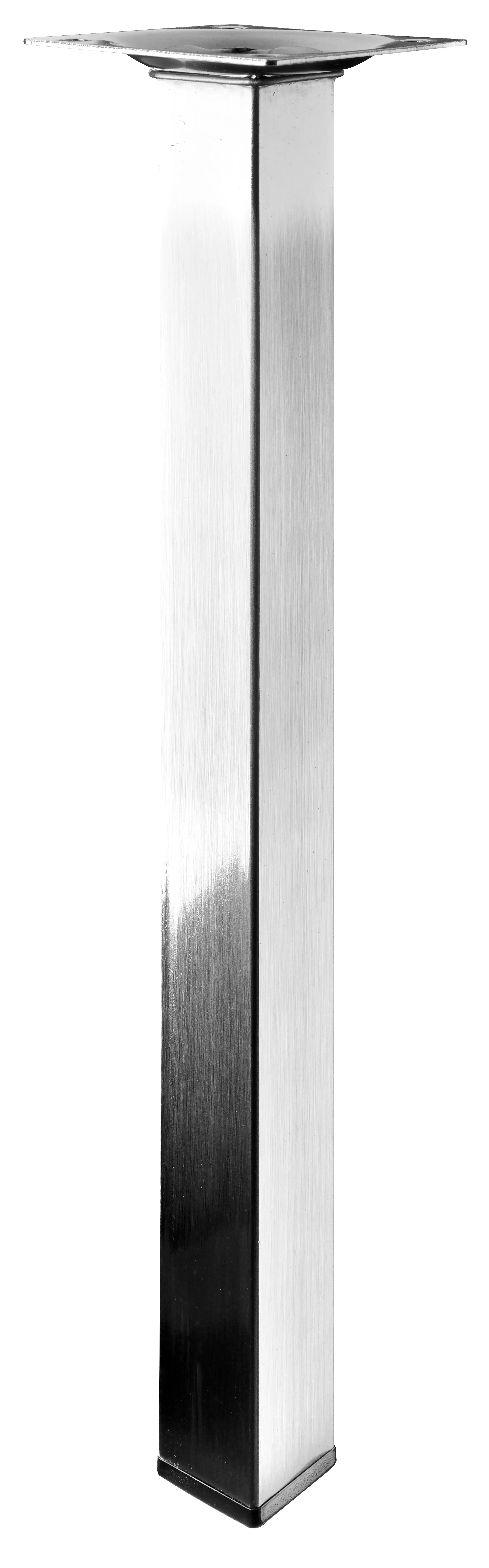 Piedi Quadrati Per Tavolo E Mobili. Pacco Da 4 Gambe In Acciaio Grigio - Foto 6