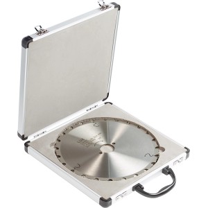 Set di lame per sega circolare LUX per legno Ø 210 mm, 2 pezzi in valigetta di alluminio.