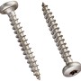 Viti in acciaio inox per legno, 4,5x35mm, 20 pezzi, per fissaggio di coperture in plastica.