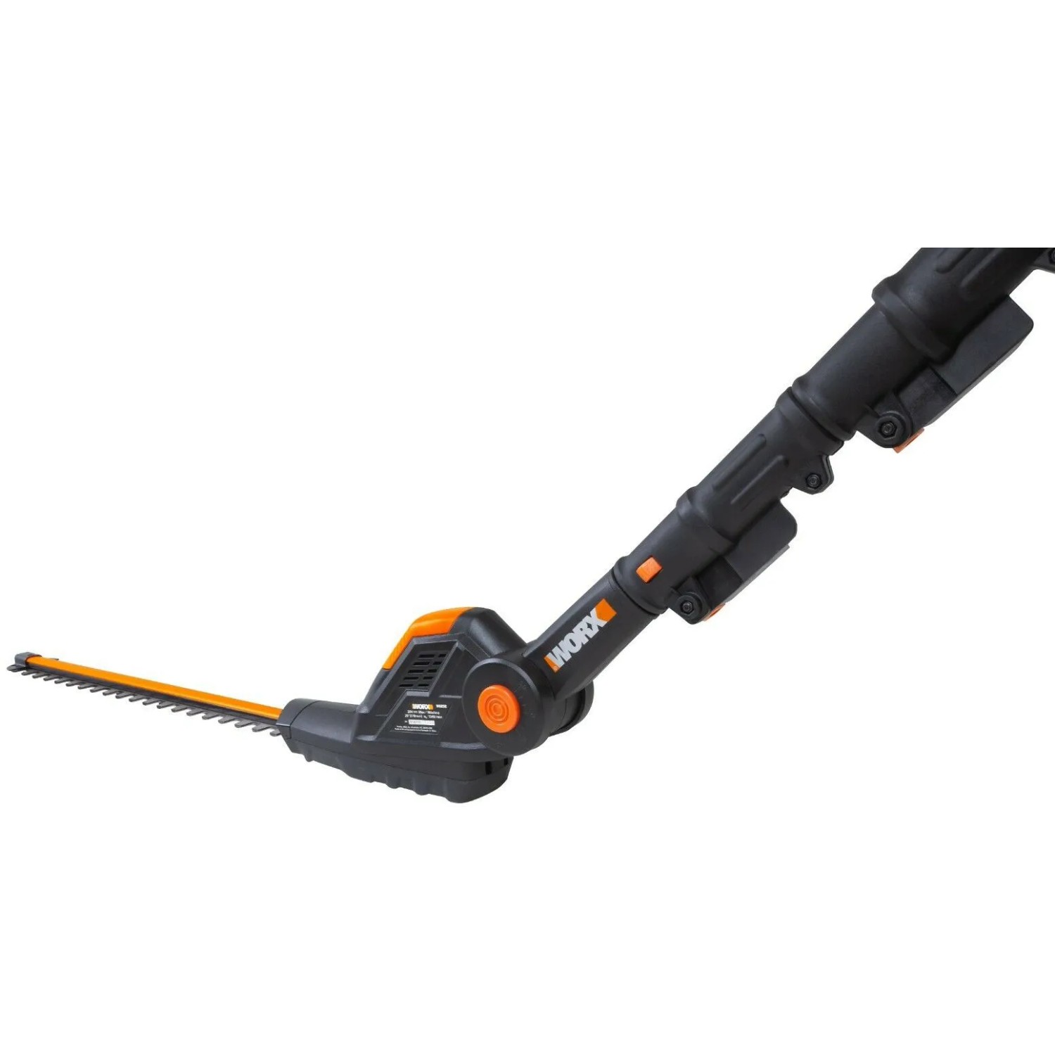 Tagliasiepi telescopico Worx WG252E.9 20 V Solo con testa e asta telescopica regolabili.