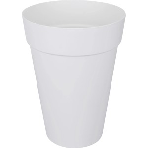 Vaso per piante alto Elho Loft Urban bianco, Ø 35 cm, in plastica per uso esterno.