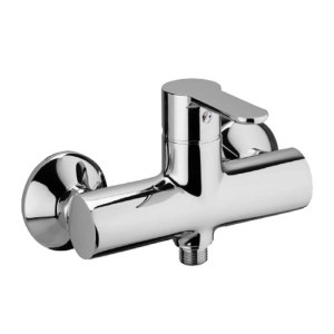 Rubinetto bagno monoc. esterno doccia senza accessori linea blu cromo