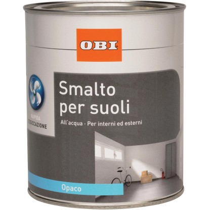 Smalto per pavimenti grigio metallizzato setato-brillante 750 ml