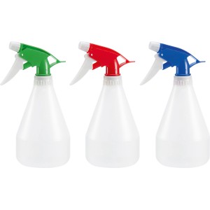 Spruzzino 500ml, assortito: nebulizzatore per fiori in verde, rosso e blu.