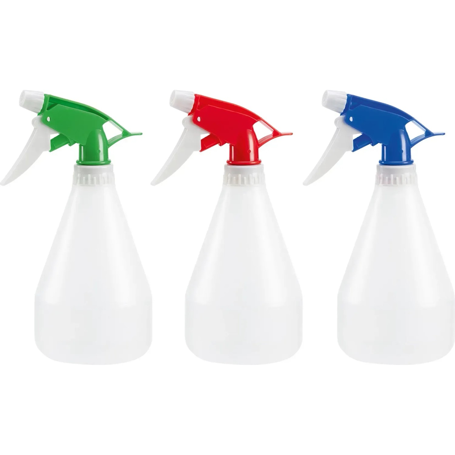 Spruzzino 500ml, assortito: nebulizzatore per fiori in verde, rosso e blu.