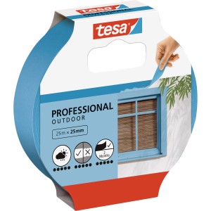 Nastro per mascheratura per esterni Tesa Professional, 25 m x 25 mm.