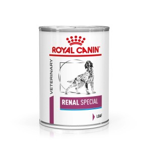 Royal Canin Renal Special cibo umido per cani in lattina, alimento completo per cani con problemi renali.