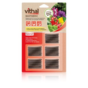 Vithal Bastineem: Bastoncini di concime organico contro i parassiti per piante in vaso.