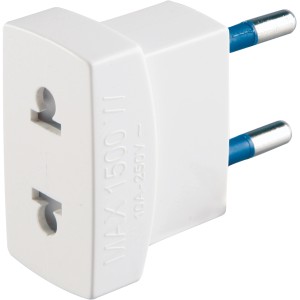 Adattatore t.b.t. bianco per prese multiple.