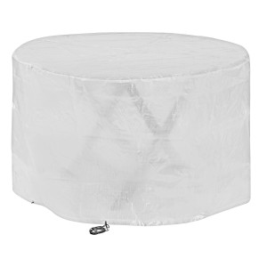 Copertura protettiva bianca per mobili da giardino, rotonda, idrorepellente.