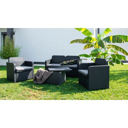 Salotto da giardino Sorrento Luxe in polimerico ecologico 4 posti