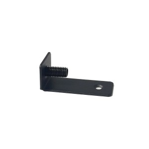 Supporto per palo a L blocco pannello superiore 2x2x5 cm nero