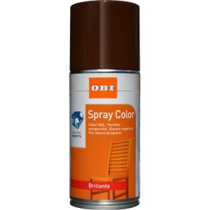 Spray colorato marrone OBI per interni ed esterni.