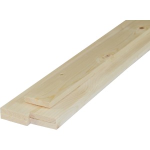 Listello in legno piallato, colore legno chiaro, per finiture interne e progetti fai-da-te.