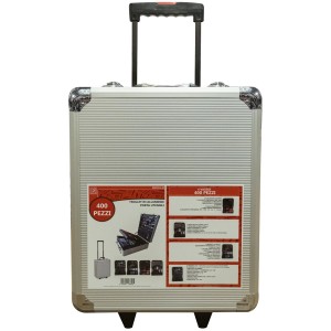 Set di attrezzi t.b.t. con funzione trolley.