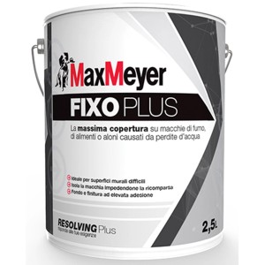 Pittura isolante Max Meyer Fixo Plus, secchio da 2,5L. Ideale come primer e per isolare le macchie.